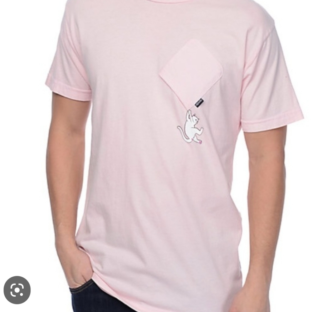 RIPNDIP light pink shirt with upside down pocket
